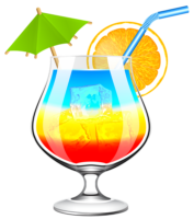 Multicolored cocktail