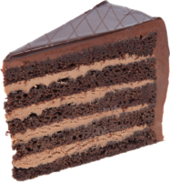 A piece of chocolate cake