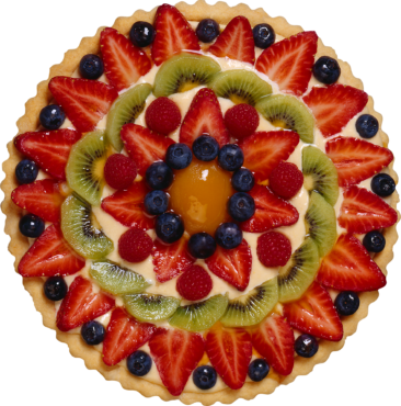 Sliced fruit cake