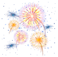 Festive fireworks, effect