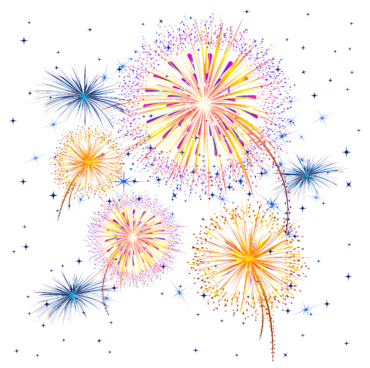 Festive fireworks, effect