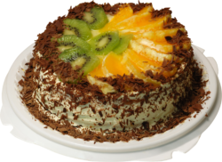 Fruit sponge cake