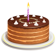 Cake on a transparent background