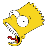 Bart simpson sticker