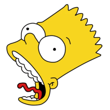 Bart simpson sticker