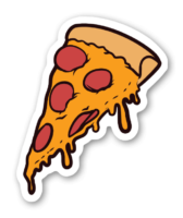 A piece of pizza sticker, PNG