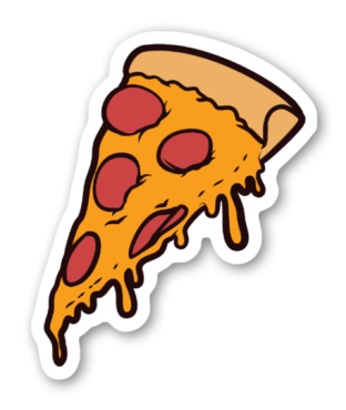 A piece of pizza sticker, PNG