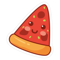 Pizza stickers