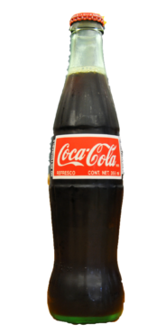 Coca-Cola in a glass bottle