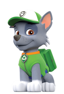 Paw Patrol Rocky, png, characters
