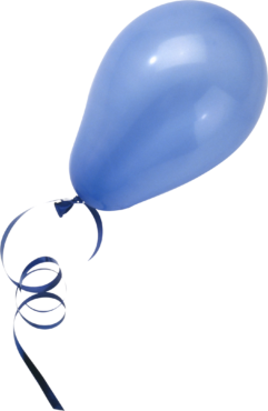Blue balloon, png