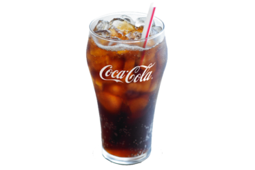 A glass of Coca-Cola
