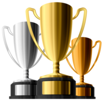 Medals, cups