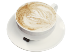 Cappuccino coffee is big