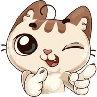 VK stickers cat