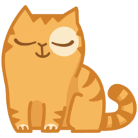 Happy cat, sticker