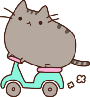 Sticker, PNG, pusheen cat