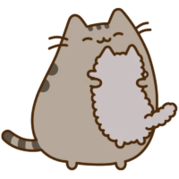pusheen cat , Sticker, PNG