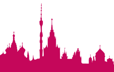Silhouette of the city of Moscow