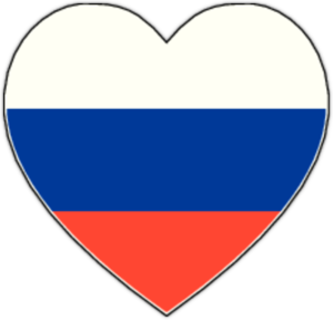 Flag of Russia heart