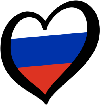 Flag of Russia heart