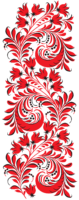 Khokhloma patterns, PNG