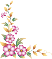 Flower corners, frame