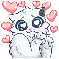 Sticker of a cat, VK