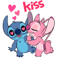 Sticker stitch and angel love, vk
