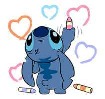 Sticker cute stitch, vk