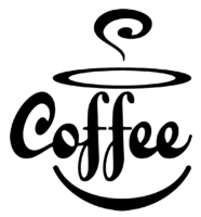 Coffee inscription, logo, png