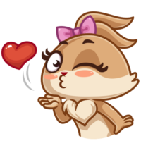 VK love stickers