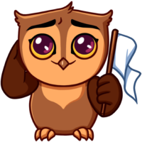 Owl sticker