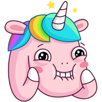 Stickers unicorns, PNG