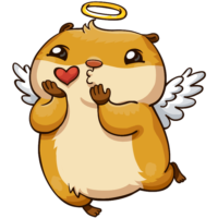 Sticker hamster, PNG