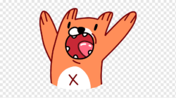 Sticker fox, PNG