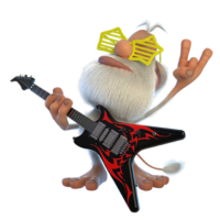Buba sticker with guitar, vk