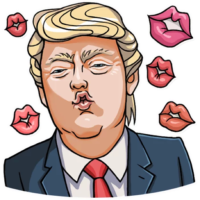 Donald Trump stickers, vk