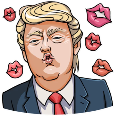 Donald Trump stickers, vk