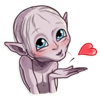Gollum sticker, vk