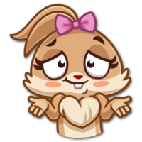 Sticker cute bunny
