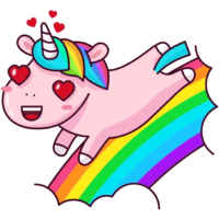 Rainbow Unicorn Sticker