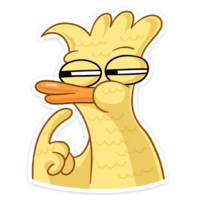 Sticker duck, PNG
