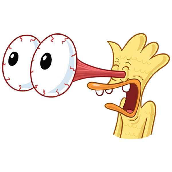 Download PNG Sticker duck surprised, png - Free Transparent PNG