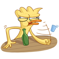 Sticker duck Zak, VK