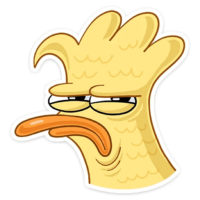 Sticker duck Zak, vk, character