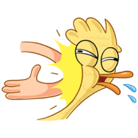 Sticker duck Zack, character