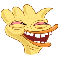 Sticker duck Zack, smile