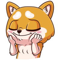 Cute animal sticker