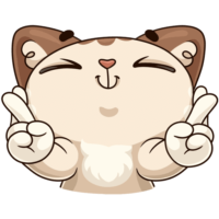 Sticker happy cat